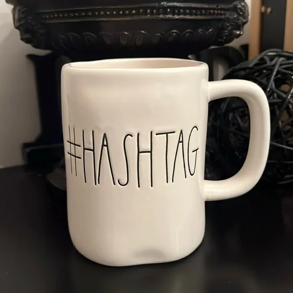 NEW Rae Dunn #HASHTAG Large Mug - Picture 2 of 6